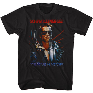 Terminator Mens S/S T-Shirt - Schwarzinator - Solid Black