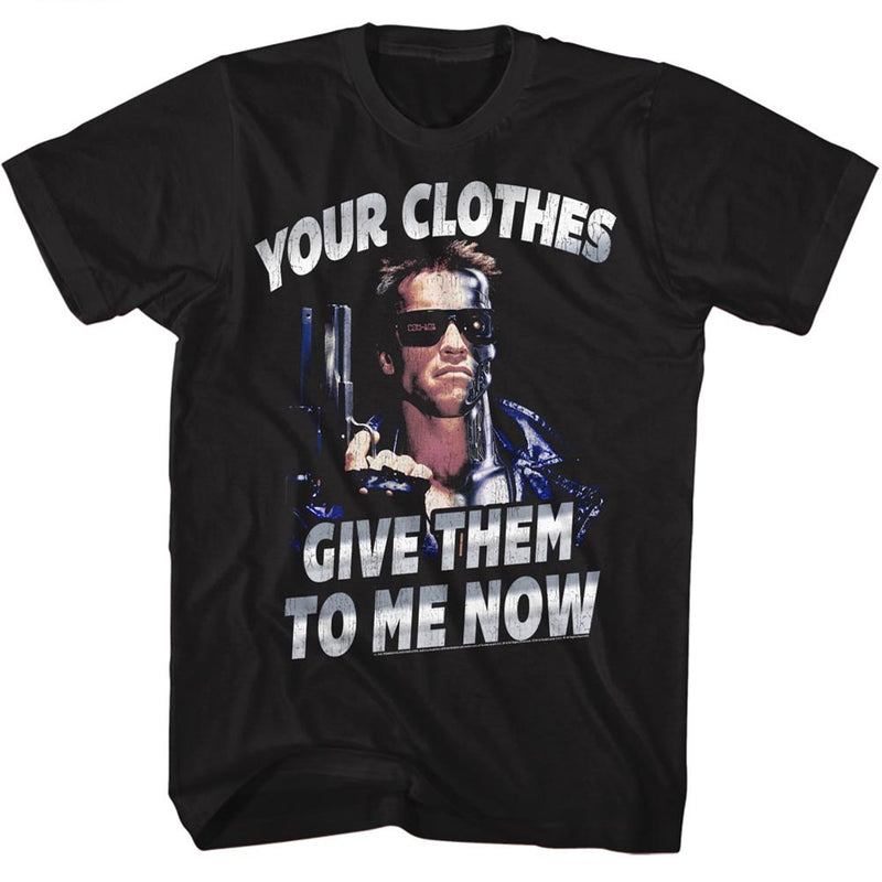 Terminator Mens S/S T-Shirt - Clothesnow - Solid Black