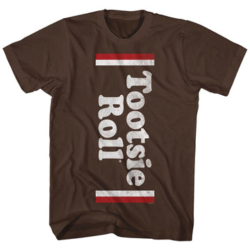 Tootsie Roll Mens S/S T-Shirt - Imatootsie - Solid Dark Chocolate