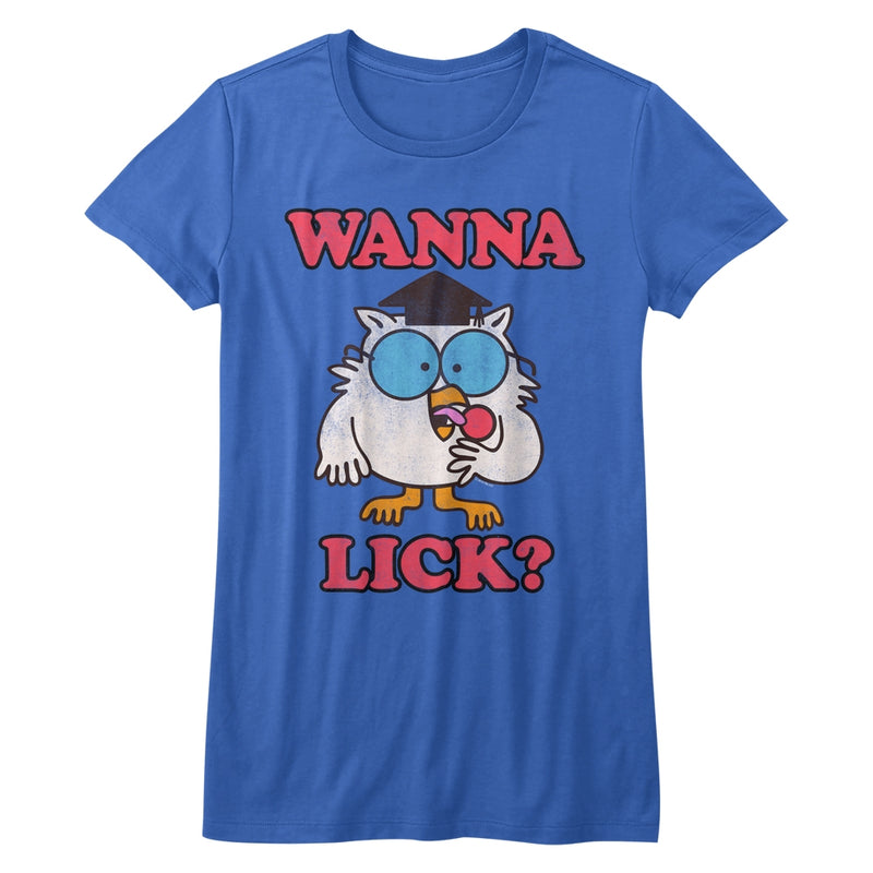 Tootsie Roll Girls Juniors S/S T-Shirt - Errdayimlickin - Solid Royal