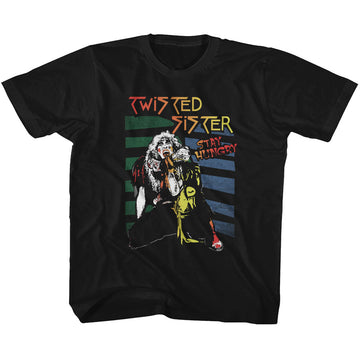 Twisted Sister Toddler S/S T-Shirt - Stay Hungry - Solid Black