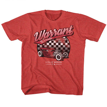 Warrant Toddler S/S T-Shirt - Warrant Garage - Heather Vintage Red
