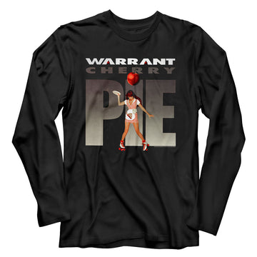 Warrant Mens L/S T-Shirt - Cherry Pie - Solid Black
