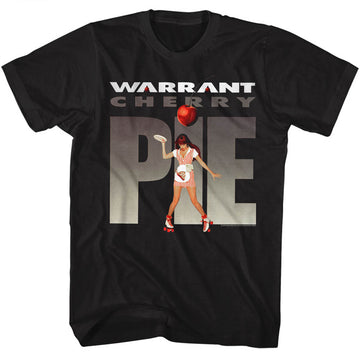 Warrant Mens S/S T-Shirt - Cherry Pie - Solid Black