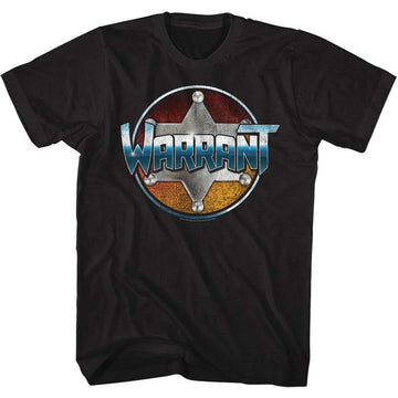 Warrant Mens S/S T-Shirt - Chrome - Solid Black