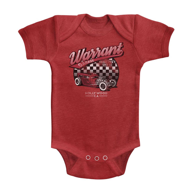 Warrant Infant S/S Heather Bodysuit - Warrant Garage - Heather Vintage Red