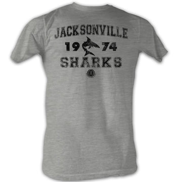 Wfl Mens S/S T-Shirt - Sharks!!!! - Heather Gray Heather
