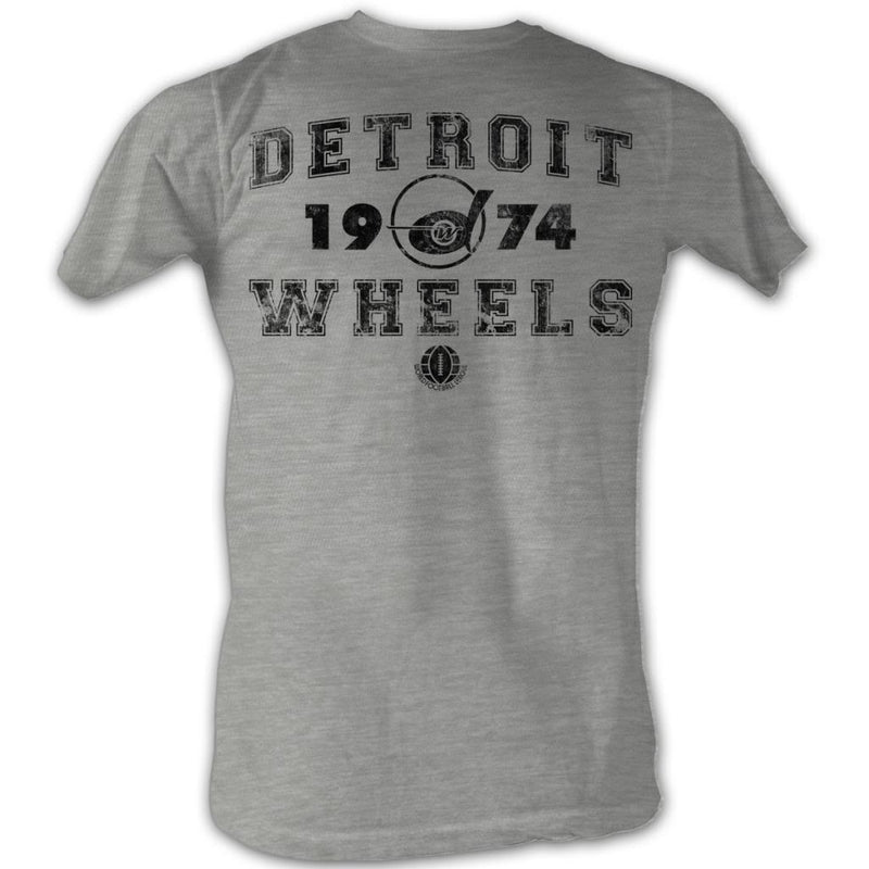 Wfl Mens S/S T-Shirt - Da Wheels - Heather Gray Heather