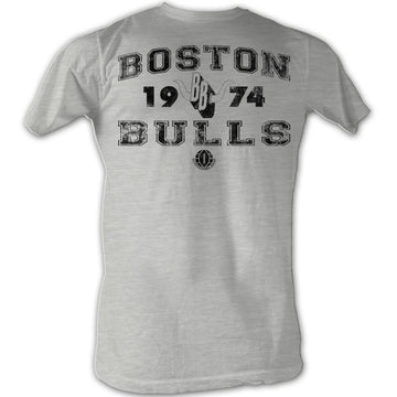 Wfl Mens S/S T-Shirt - B Bulls - Heather Gray Heather
