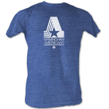 Wfl Mens S/S T-Shirt - Bham Am White - Heather Royal Heather