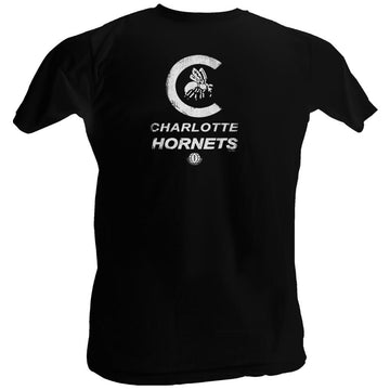 Wfl Mens S/S T-Shirt - Hornets White - Solid Black