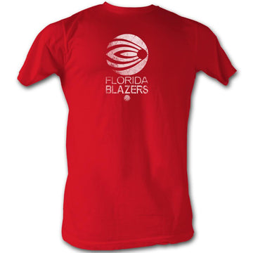 Wfl Mens S/S T-Shirt - Blazers White - Solid Red