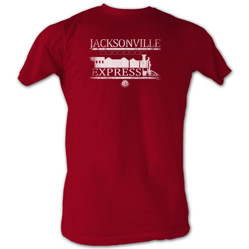Wfl Mens S/S T-Shirt - Express White - Heather Cardinal
