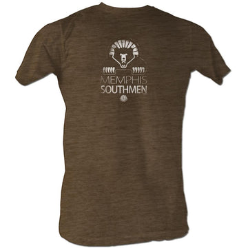 Wfl Mens S/S T-Shirt - Southmen White - Heather Mocha Heather