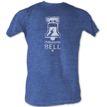 Wfl Mens S/S T-Shirt - Bell White - Heather Royal Heather