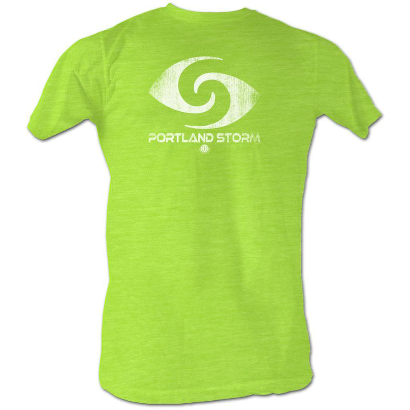 Wfl Mens S/S T-Shirt - Storm White - Heather Neon Mint Heather
