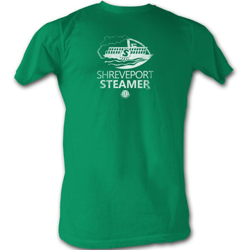 Wfl Mens S/S T-Shirt - Steamer White - Solid Kelly