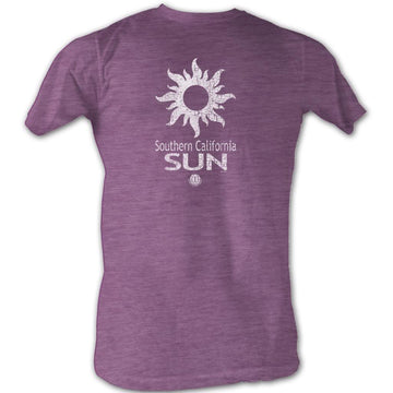 Wfl Mens S/S T-Shirt - Sun White - Heather Neon Purple Heather