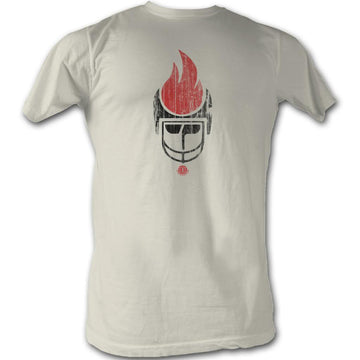 Wfl Mens S/S T-Shirt - Fiiiiire! - Solid Natural