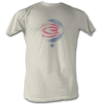 Wfl Mens S/S T-Shirt - Round And Round - Solid Natural