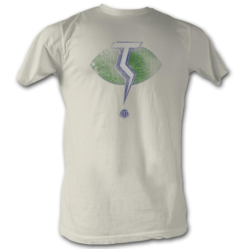 Wfl Mens S/S T-Shirt - Da Thunder - Solid Natural