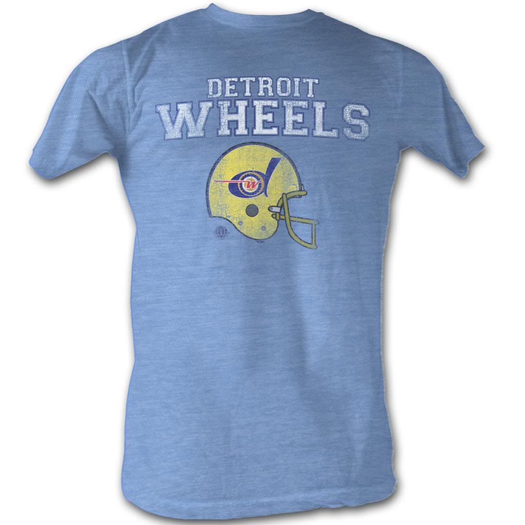 Wfl Mens S/S T-Shirt - Wheels - Heather Light Blue Heather