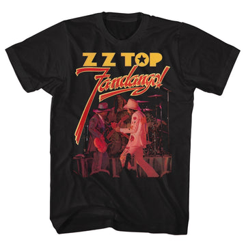 ZZ Top Mens S/S T-Shirt - Fandango - Solid Black