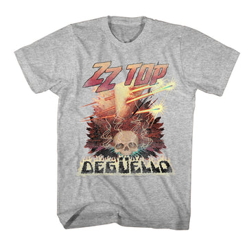 ZZ Top Mens S/S T-Shirt - Deguello - Heather Gray Heather