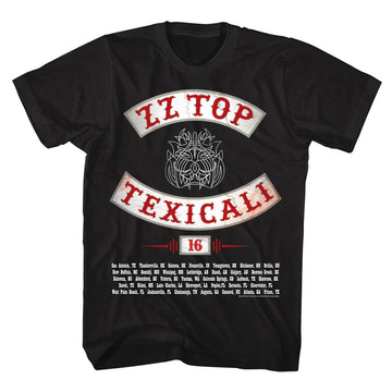 ZZ Top Mens S/S T-Shirt - Texicali - Solid Black