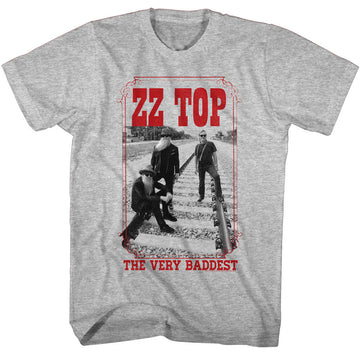 ZZ Top Mens S/S T-Shirt - Very Bad - Heather Gray Heather