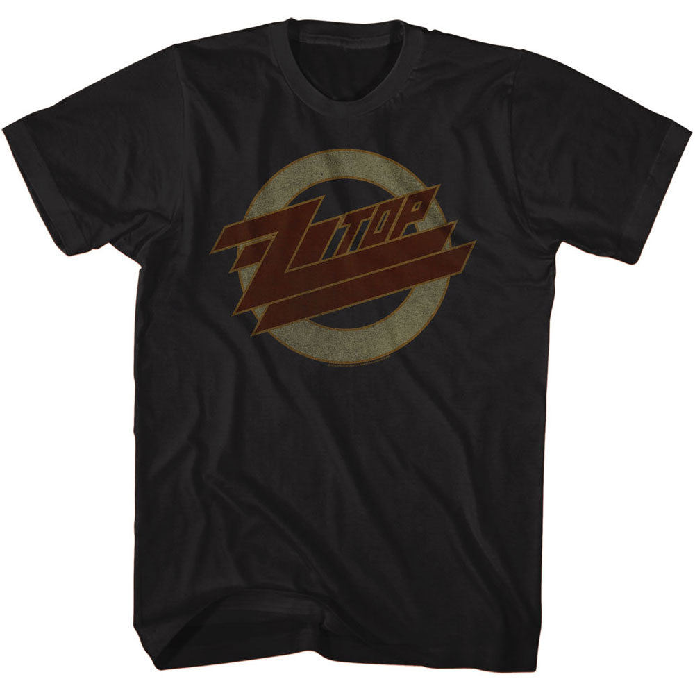 ZZ Top Mens S/S T-Shirt - Logofade - Solid Black