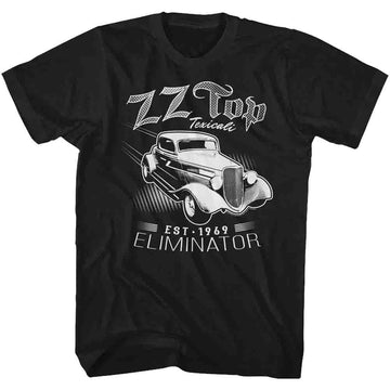 ZZ Top Mens S/S T-Shirt - Eliminator Texicali - Solid Black