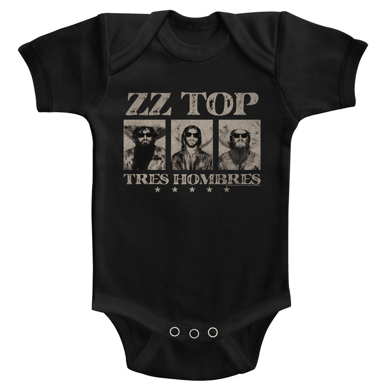 ZZ Top Infant S/S Bodysuit - Zztop - Solid Black - Inmyparentsbasement.com