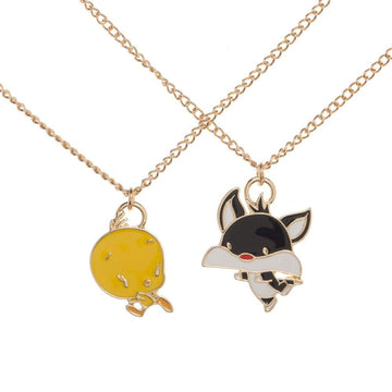 Looney Tunes Tweety and Sylvester The Cat Bestie Necklace Set