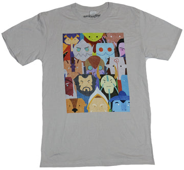 DOTA 2 Mens T-Shirt - Welcome to the Radiant Character Stylized Face Collage