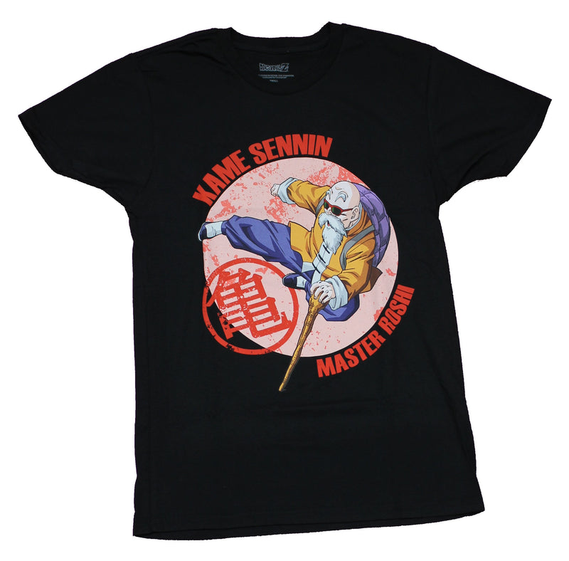 Dragon Ball Z Mens  T-Shirt - Kame Sennin Master Roshi Circle Image
