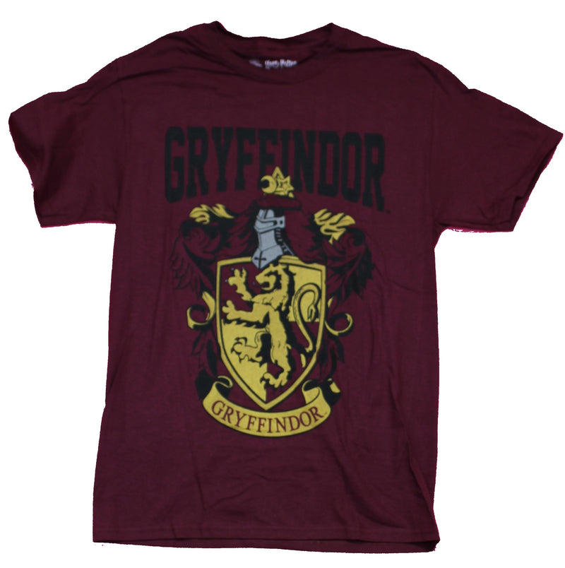 Harry Potter Mens T-Shirt - Gryffindor House Crest Image