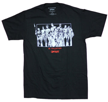 Justice League Mens T-Shirt - Jim Lee Collection Batman Superman Cast Image
