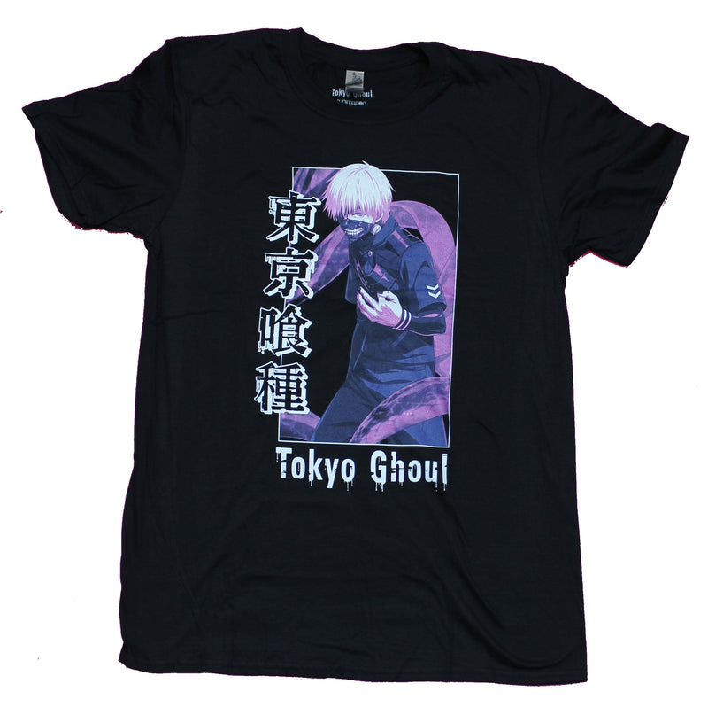 Tokyo Ghoul Mens  T-Shirt - Ghoul Purple Shaded Kanji Box