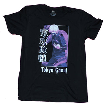 Tokyo Ghoul Mens  T-Shirt - Ghoul Purple Shaded Kanji Box