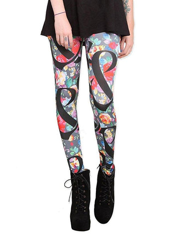 Of Mice & Men Floral Ampersand Leggings