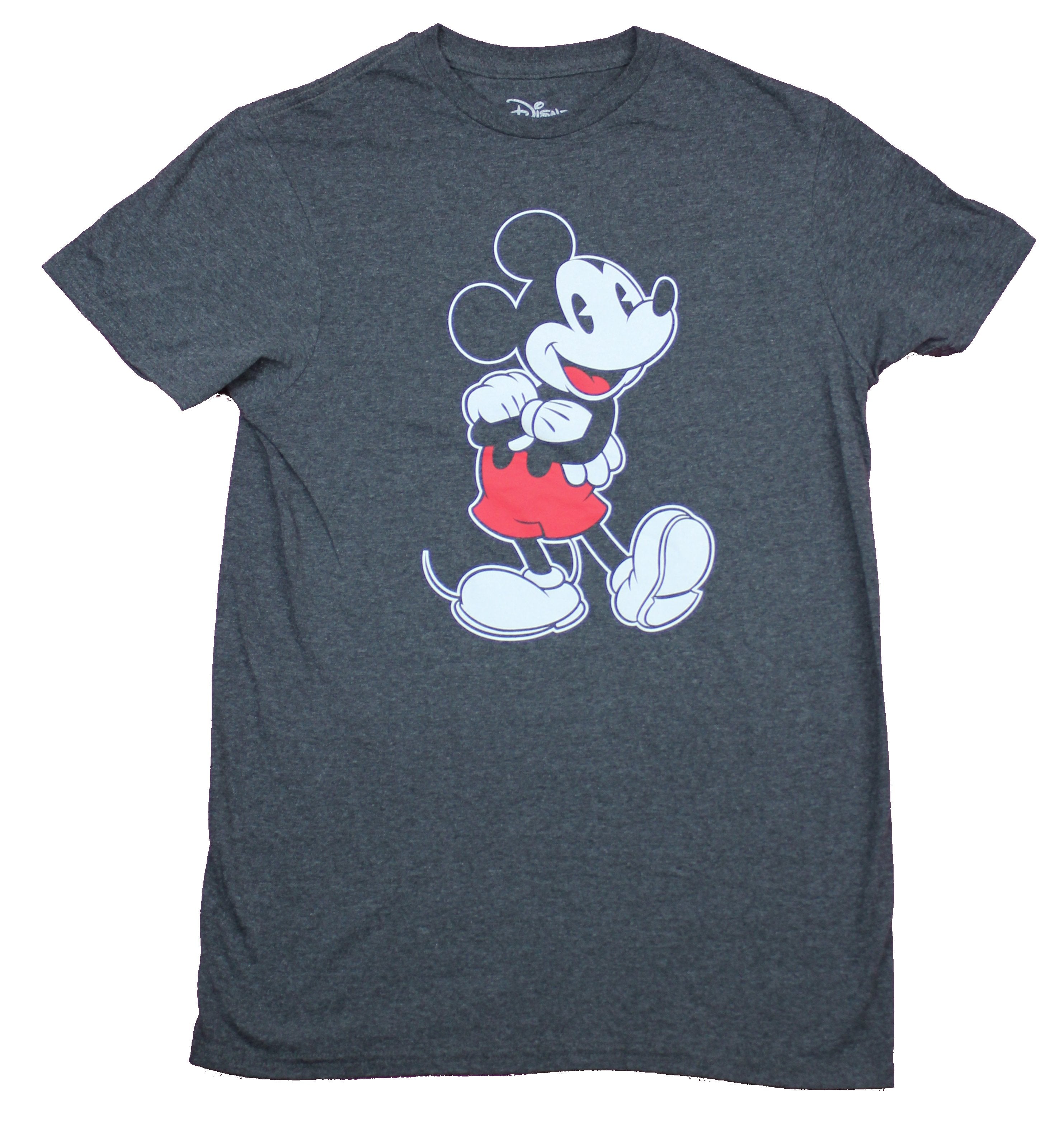 Mickey Mouse Mens T-Shirt  - Arms Crossed Leg Kicked Classic Pic