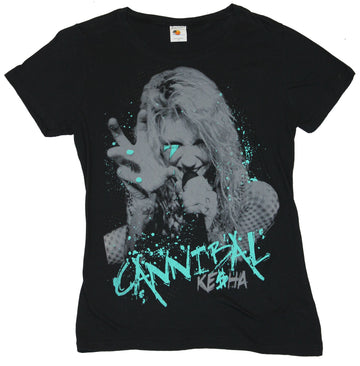 Keisha Girls Juniors T-Shirt - Cannibal Keisha Splattered Grabbing Image