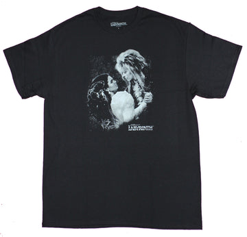 Labyrinth Mens T-Shirt - The Goblin King Jareth and Sarah Close Embrace