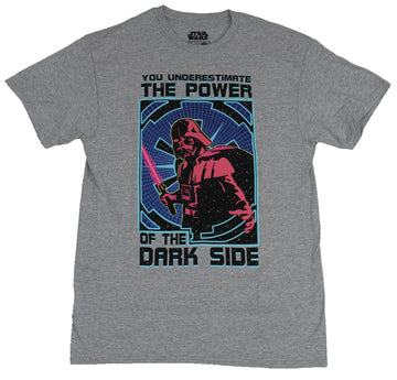 Star Wars Mens T-Shirt -  Darth Vader You Underestimate the Power of the Darkside