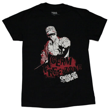 Cells At Work Mens T-Shirt - Character Above Germ Free Zone