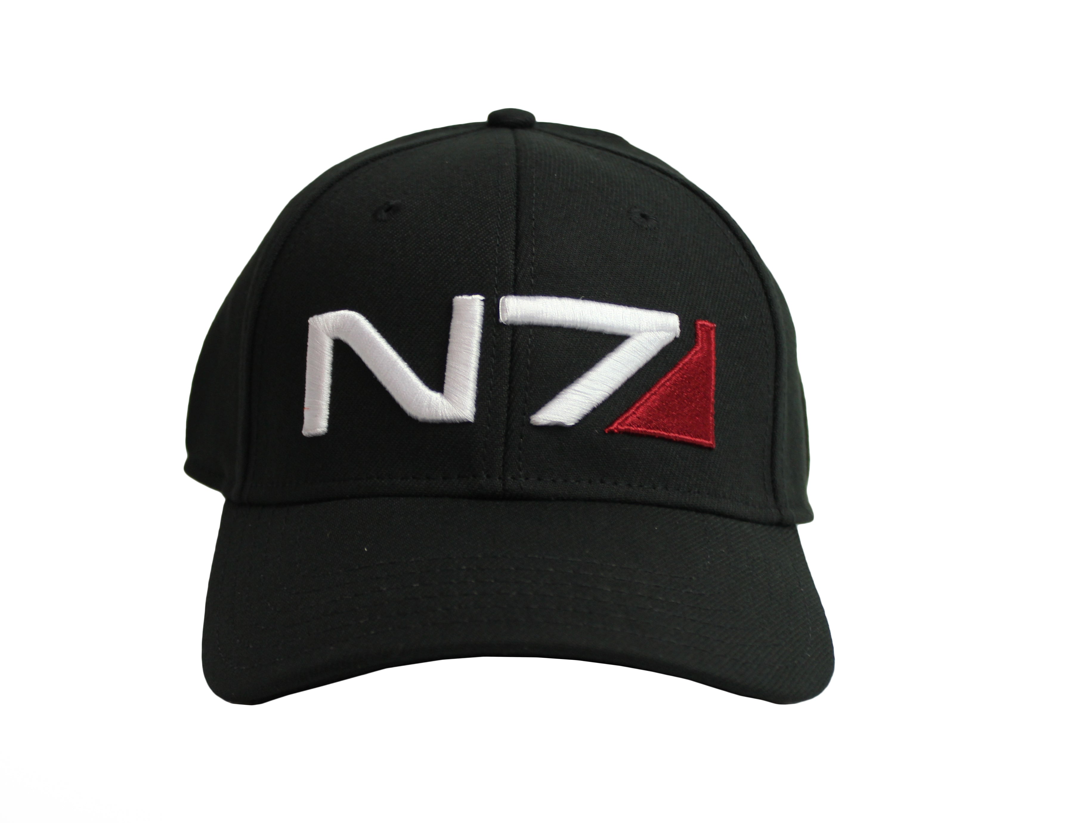 Mass Effect N7 Black Fitted Hat Cap One Size Fits Most