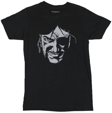 The Walking Dead Mens T-Shirt -  "The Governor" Comic Book Face Image