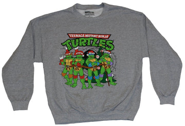 Teenage Mutant Ninja Turtles Sweatshirt - Christmas Stocking Hatted Turtles