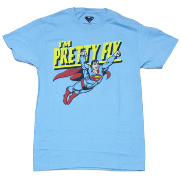 Superman Mens T-Shirt - DC Comics I'm Pretty Fly Flying Supes